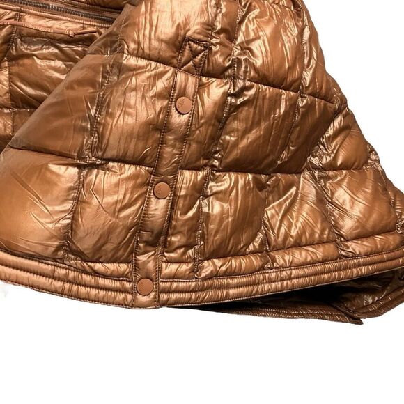 Free People Coat S Brown Movement Patricia‎ Packable Poncho Puffer Oversized - Picture 7 of 16